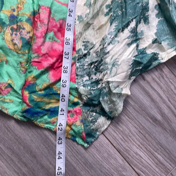 ANTHROPOLOGIE Maeve Long Green Santee Swing‎ Dress - Picture 8 of 9